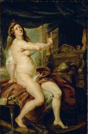 Peter Paul Rubens Panthea stabbing herself with a dagger China oil painting art